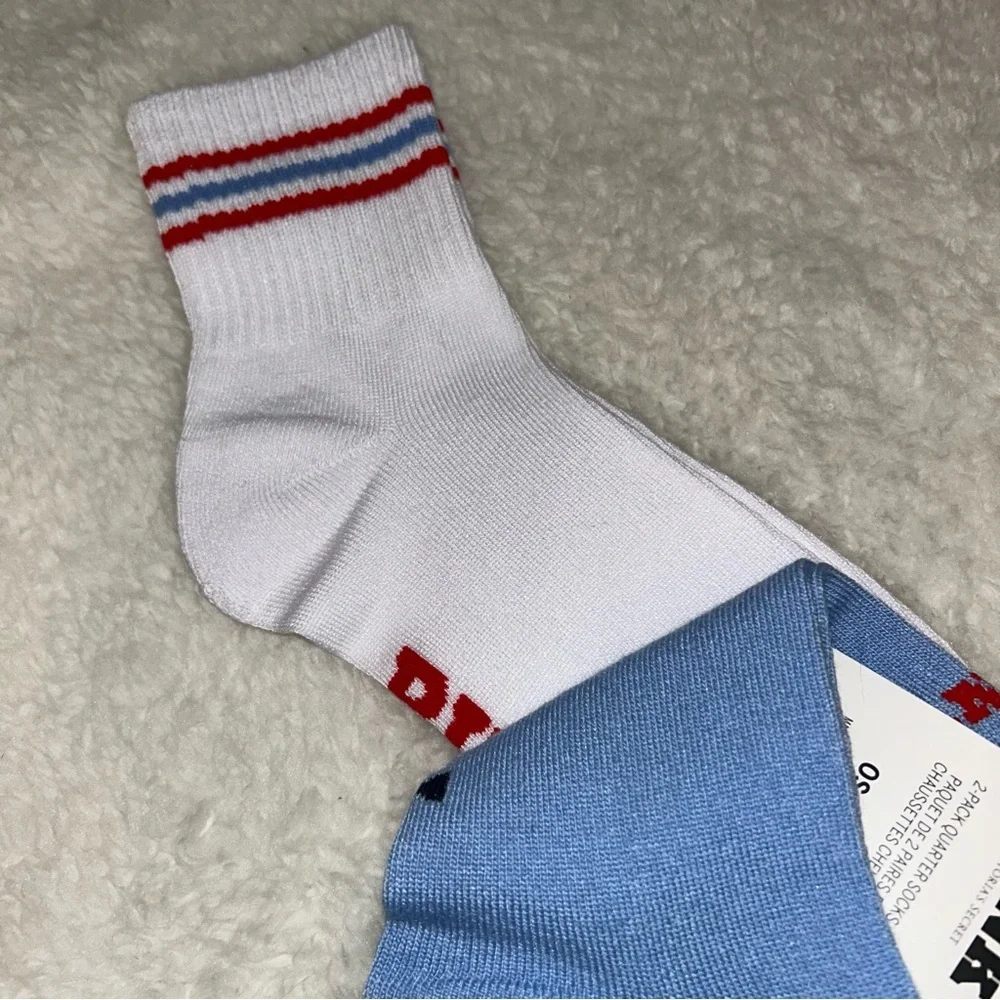 Victoria's Secret PINK Pack of 2 Quarter Socks Cowboy Hat NWT - Picture 5 of 5